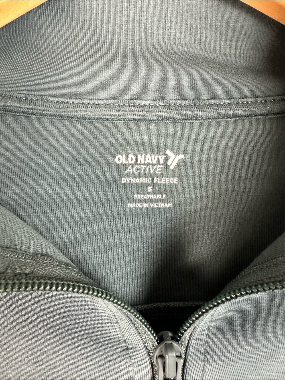 Old Navy Teal Half-Zip Pullover Hoodie - Picture 3 of 6